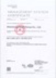 Intentionally unreadable preview of ISO management-system certificate — Manufacturing Partner Documentation